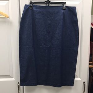 Jean pencil skirt